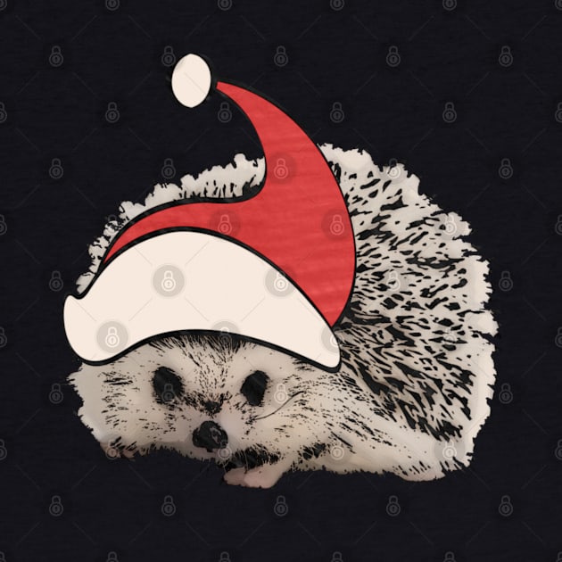 Hedgehog Christmas Santa Elf Vintage Novelty Gift by AmbersDesignsCo